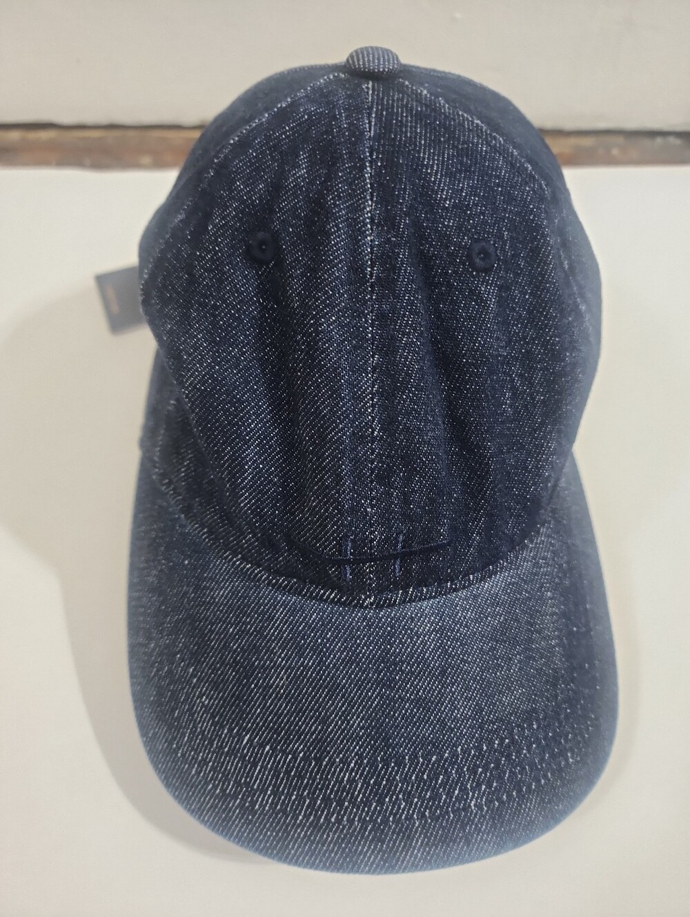 HABITUAL RECYCLED DK BLUE DENIM BASEBALL CAP ADJUSTABLE BUCKLE BACK NWT ONE SIZE